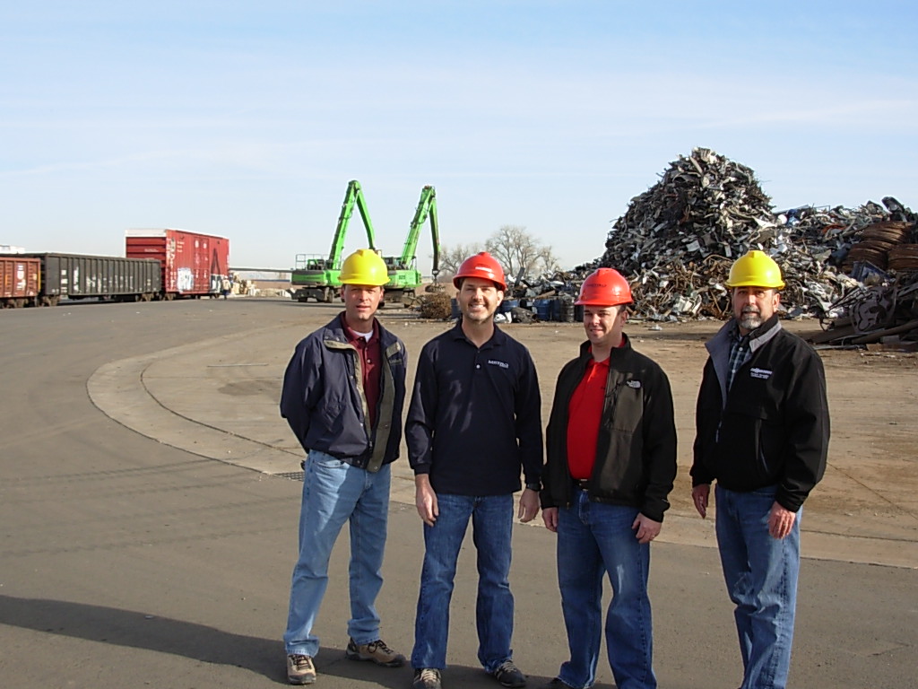 (From L to R:) Don Harrison, Rasmussen Equipment, Mark Bond, Metro Group, Dan Floyd, Metro Group, Randy Gallegos, Rasmussen Equipment
