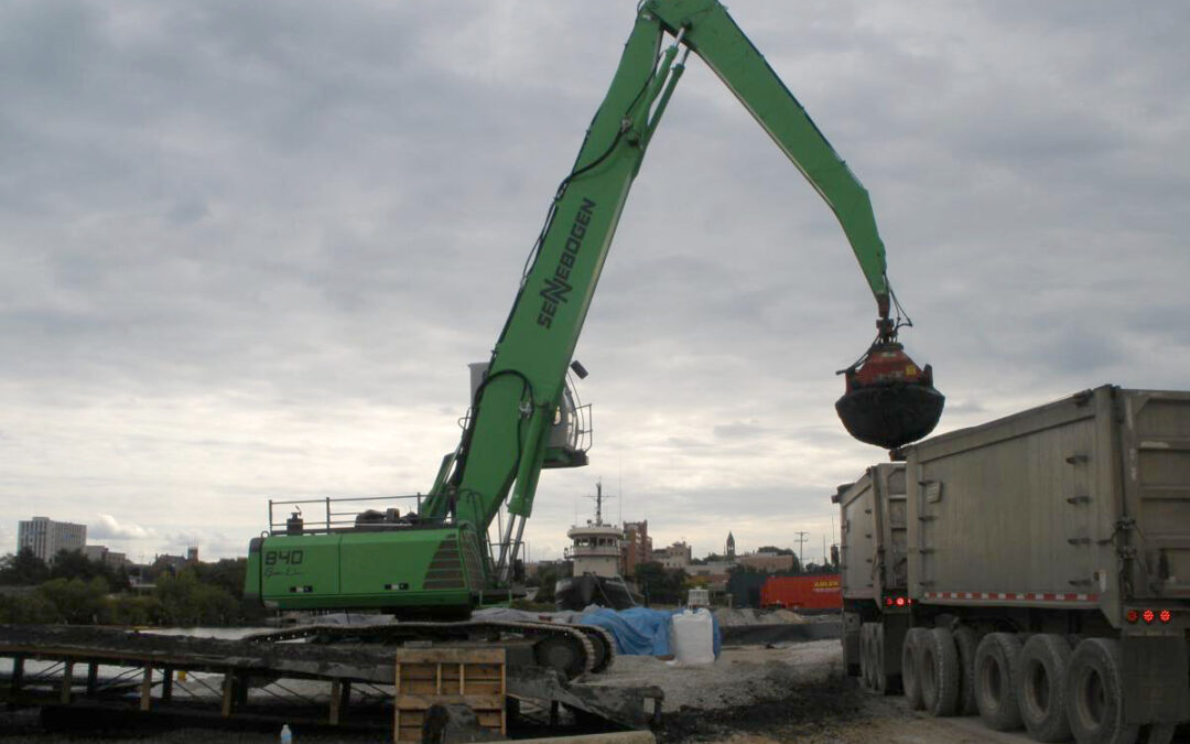 SENNEBOGEN 840 R-HD & 835 R-HD Machines Help Maximize Uptime For White Lake Dock & Dredge, Inc.