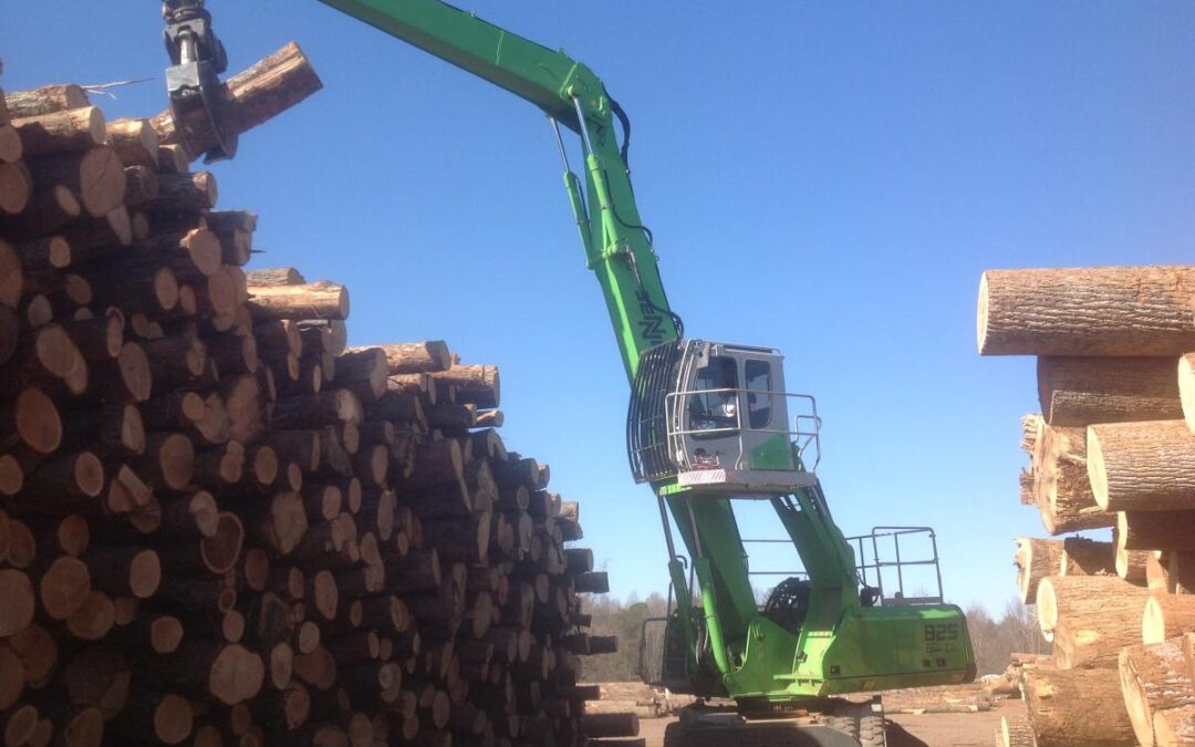 Church & Church Mill Yard  Raises The Roof With A SENNEBOGEN Log Handler