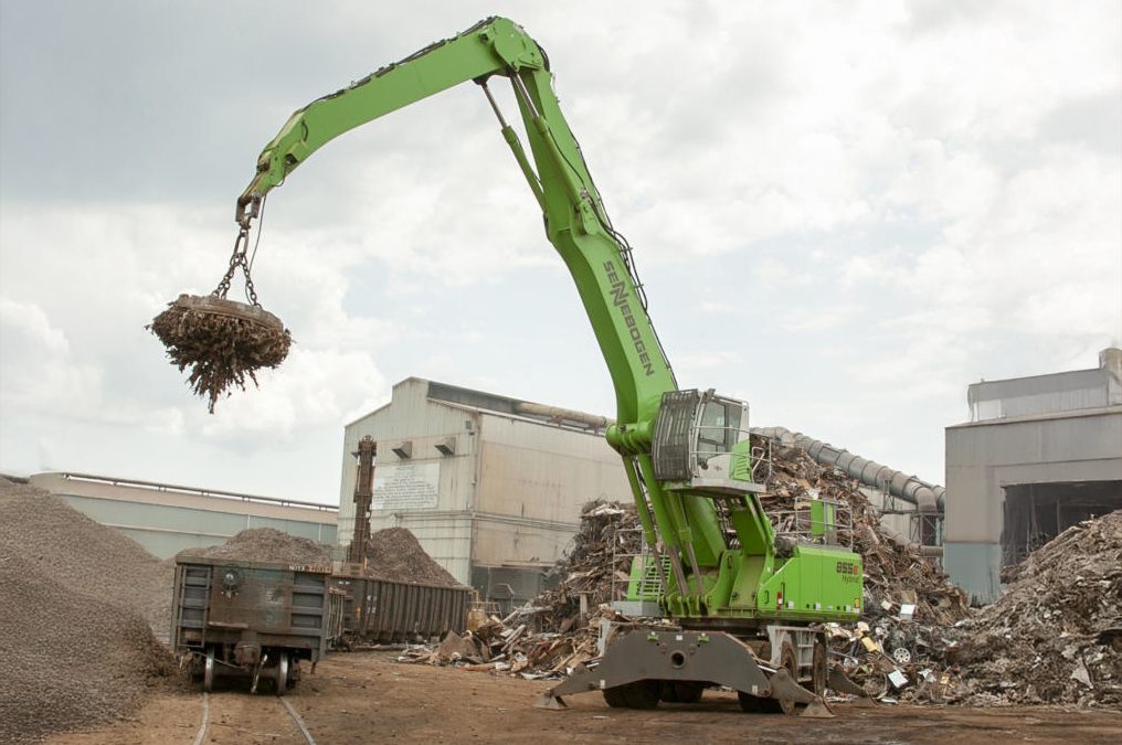New SENNEBOGEN 855 M “Green Hybrid” Scrap Handler Builds Capacity And Reliability For Nucor’s Birmingham Mill