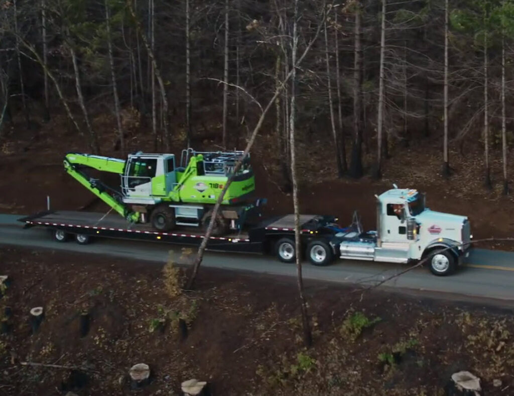 A big advantage is to be able to drive it on a lowboy, strap it down and go to the next job.
