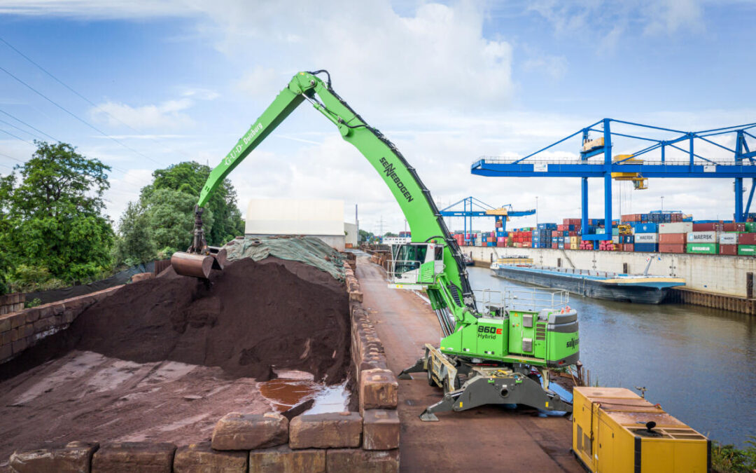 SENNEBOGEN’S 860 E Hybrid Material Handler:  The Efficient Go-To Choice