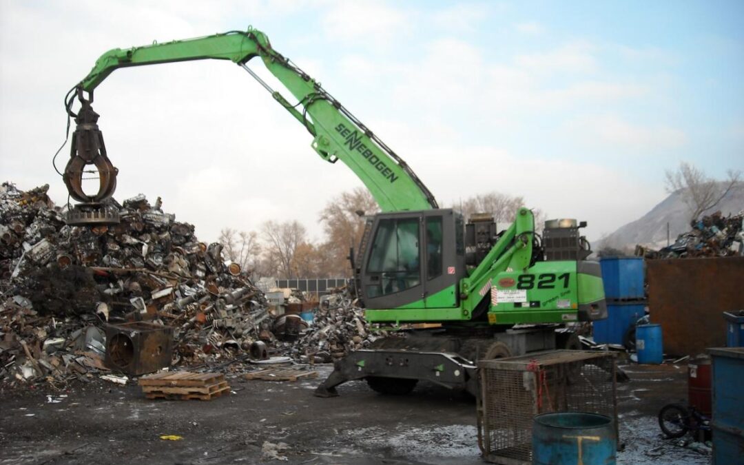 Strong Dealer And Factory Support Keeps SENNEBOGEN Material Handlers Working At Utah Metal Works Yard
