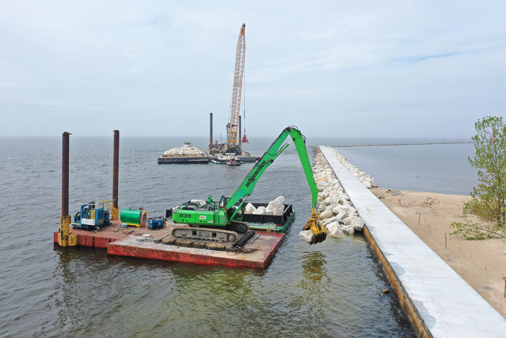 835 on the barge