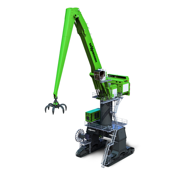 SENNEBOGEN presented the world’s largest material handler, the 895 E, at Bauma in April. During that time, it was on display at the factory premises in Straubing.