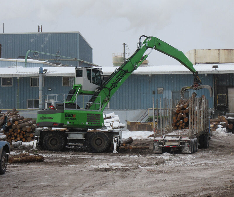 SENNEBOGEN 830 M-T: “More Than The Sum Of Its Parts” At Plaster Rock Lumber Mill