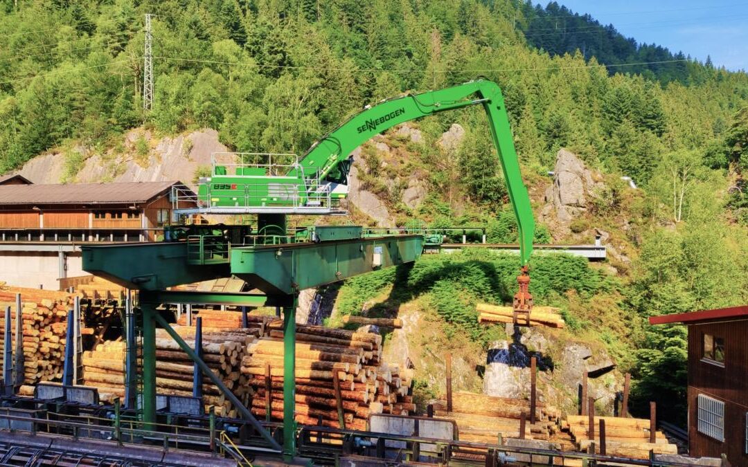 At Long Last – Finkbeiner Says Goodbye to Its C-Series SENNEBOGEN 835 Log Handler