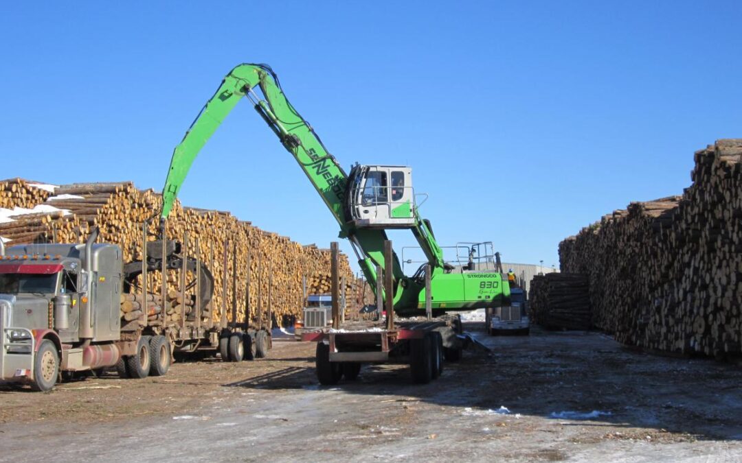 Fornebu Lumber Gains 50% More Log-Handling Capacity With SENNEBOGEN 830 M-T