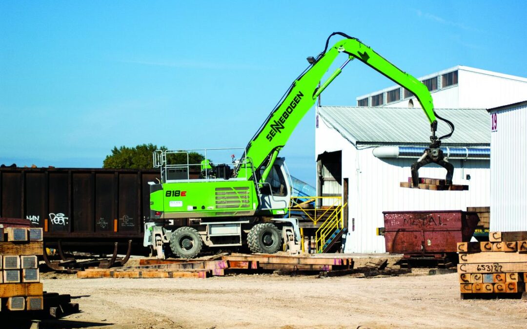Customized SENNEBOGEN Proves Made-To-Order For  Stella-Jones’ Rail Tie Yard