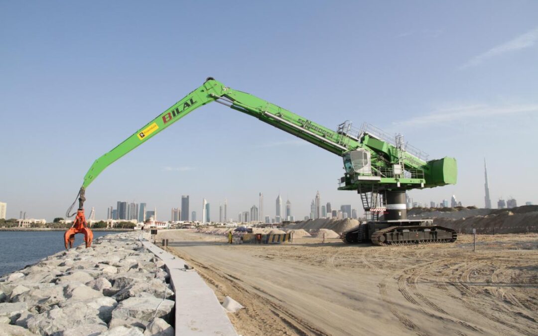 Dubai Sea Wall Project Takes “Balanced” Approach To Land Reclamation With SENNEBOGEN 880 EQ