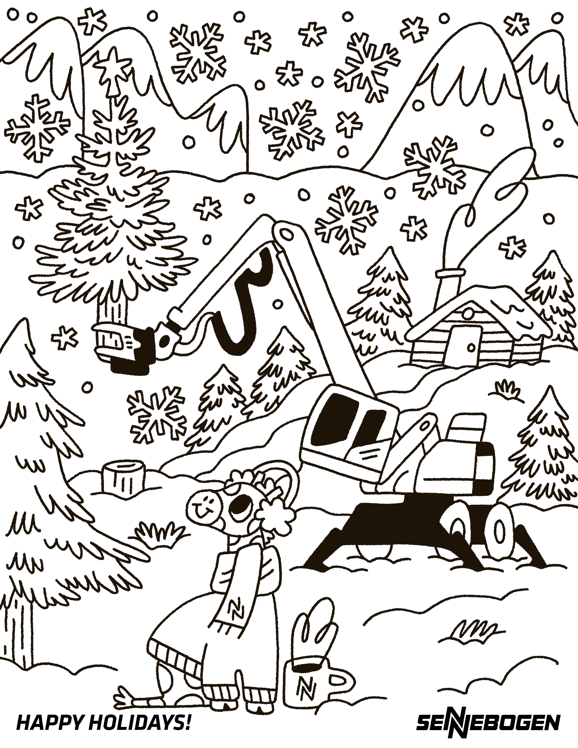 Holiday Coloring Sheet 1