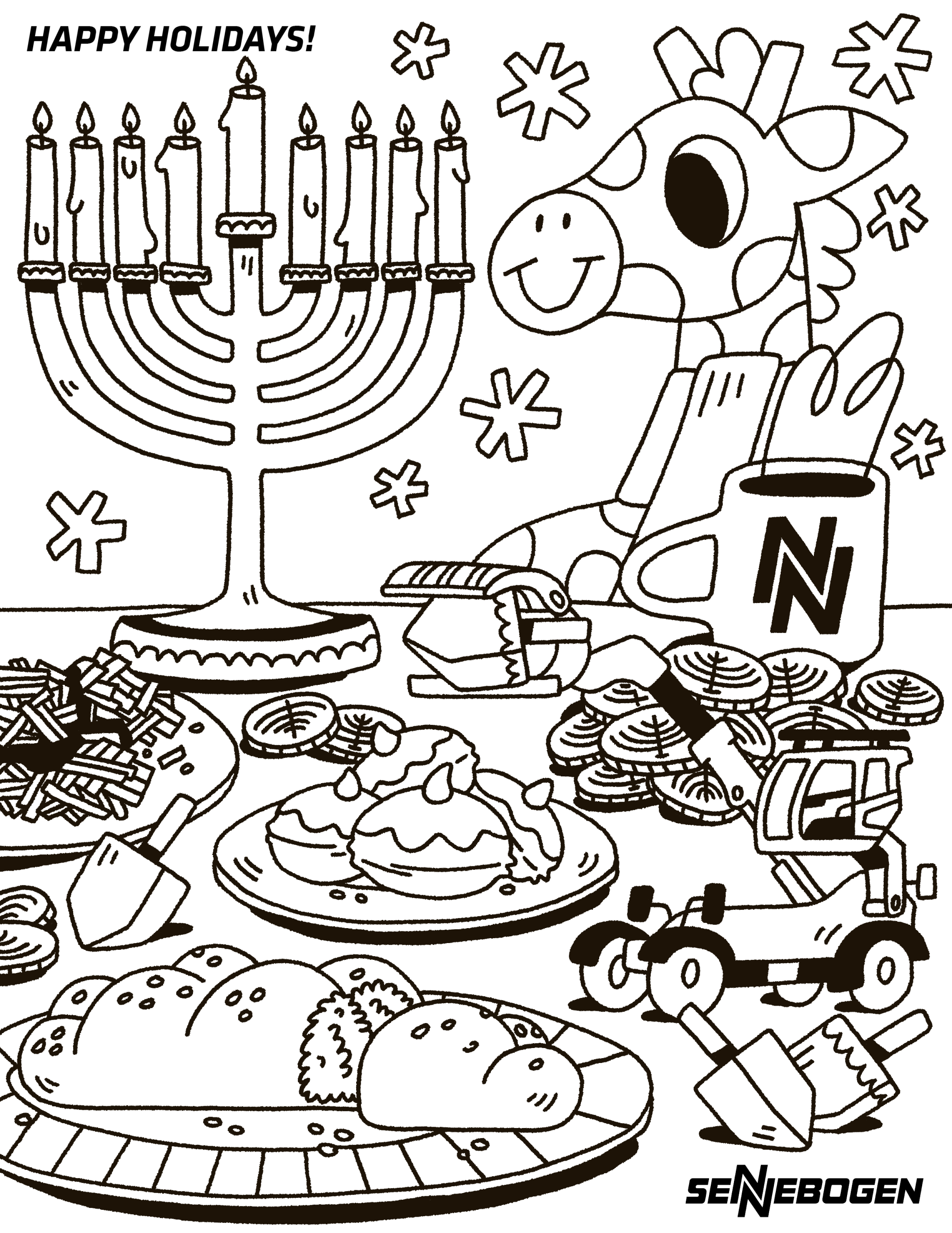 Holiday Coloring Sheet 2