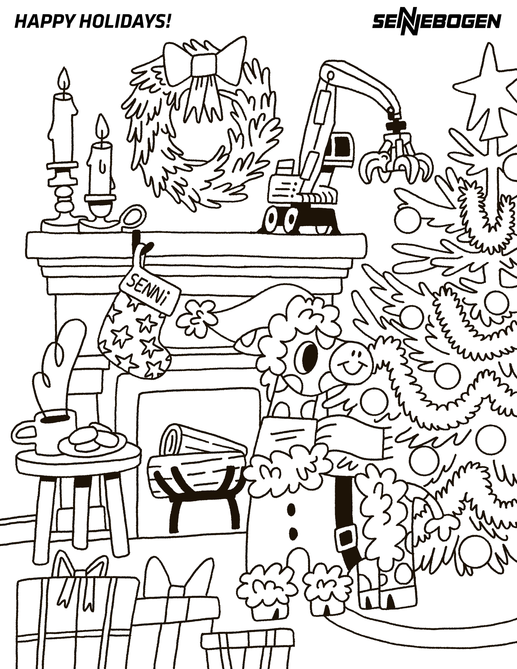 Holiday Coloring Sheet 3